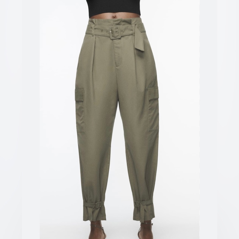 Zara Cargo Pants with Belt